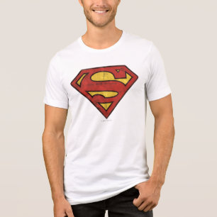 Camiseta Triblenda Superman S-Shield   Logotipo Grunge