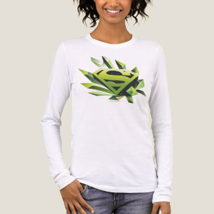 Camiseta Triblenda Superman Stylized Logotipo del Escudo Verde