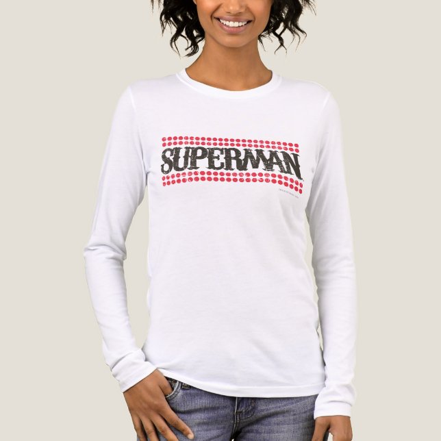 Camiseta Triblenda Superman | Su Logo De Cartas De Presentación (Anverso)