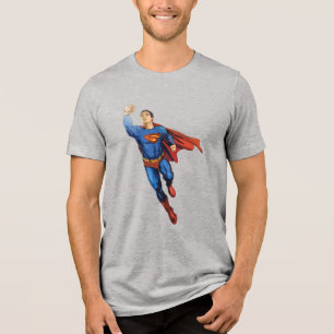 Camiseta Triblenda Superman volando a la izquierda