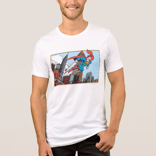 Camiseta Triblenda Superman y rascacielos (Anverso)