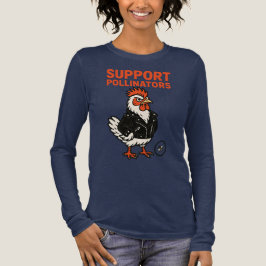 Camiseta Triblenda Support Polinators Cool Rooster in Leather Jacket 
