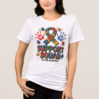 Camiseta Triblenda Support Squad Autism Awareness Autistic Boy Teens