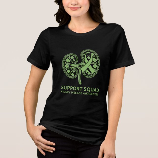 Camiseta Triblenda Support Squad Kidney Disease Awareness (Anverso)