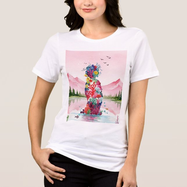Camiseta Triblenda Surreal landscape (Anverso)