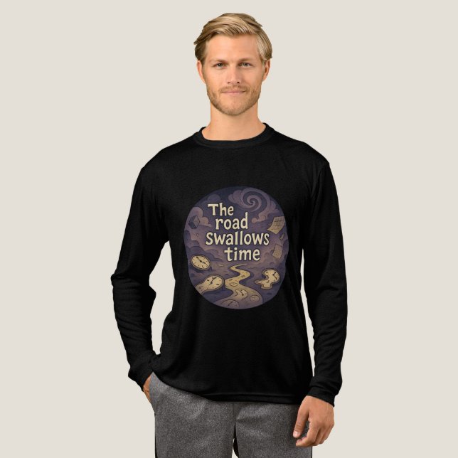 Camiseta Triblenda Surreal Time Vortex Graphic TeeT-Shirt (Anverso Completo)