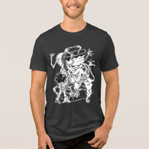 Camiseta Triblenda Surreal Writhing Weird Resumen Gráfico de Arte