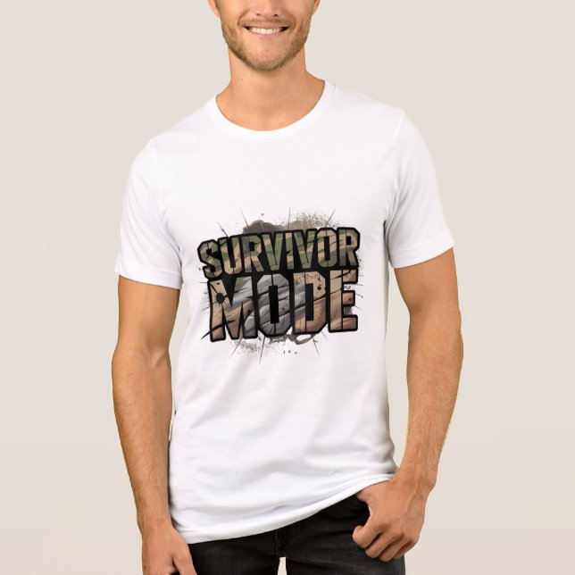 Camiseta Triblenda Survivor Mode Cracked Wall Men’s T-Shirt – Battle  (Anverso)