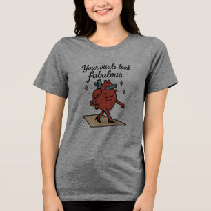 Camiseta Triblenda Sus vitales lucen fabulosas primas para las mujere