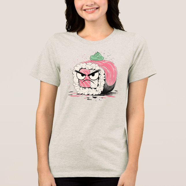 Camiseta Triblenda Sushi gruñón (Anverso)