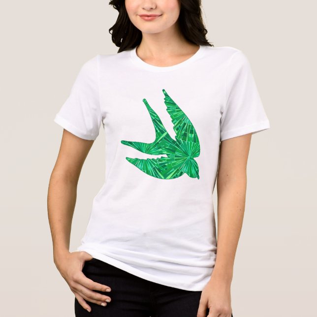 Camiseta Triblenda Swallow geométrico moderno (Anverso)