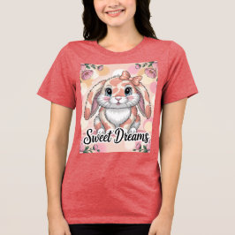 Camiseta Triblenda Sweams Dreams Peach Peach Bunny Camo