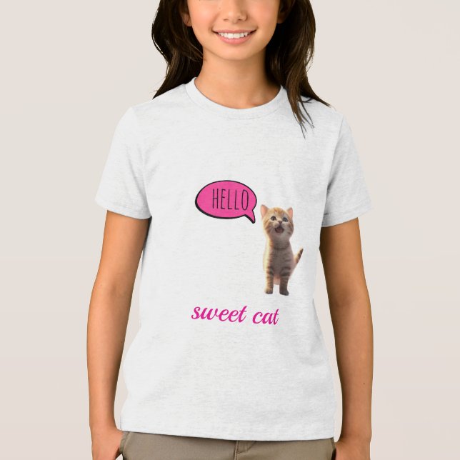 Camiseta Triblenda “Sweet Cat” (Anverso)