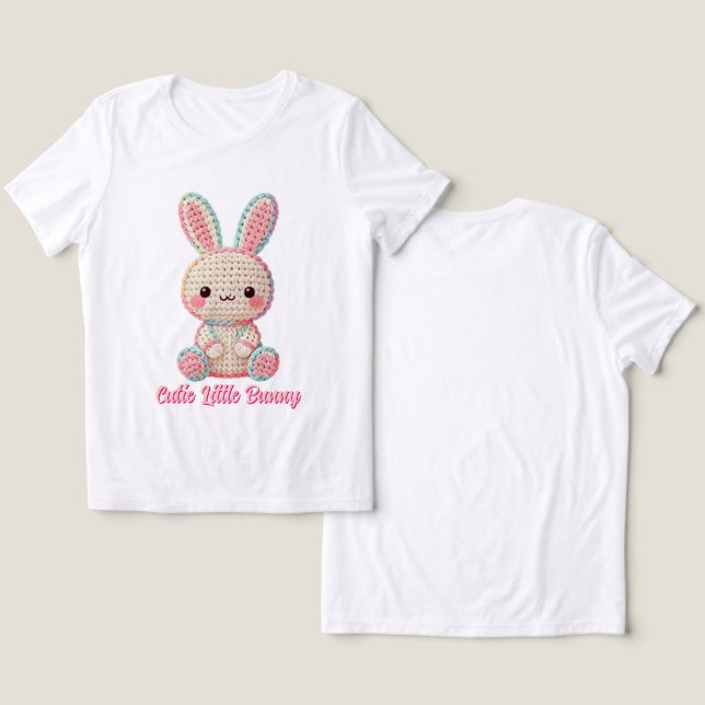 Camiseta Triblenda Sweet Crochet Bunny (Diseño Anverso y Reverso)