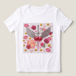 Camiseta Triblenda Sweet & Edgy Dagger Tee 🗡️ 🍒
