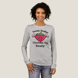 Camiseta Triblenda Sweet Smiley Strawberry Thumbs-Up Long Sleeve Tee