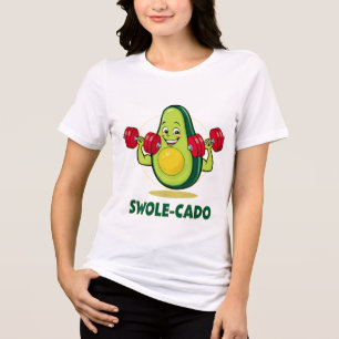 Camiseta Triblenda Swole-cado - Funny Aguacate Gym T-Shirt