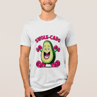 Camiseta Triblenda Swole-cado - Funny Weightlifado Diseño de aguacate