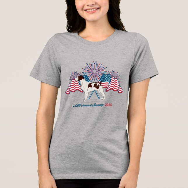 Camiseta Triblenda T de manga corta para mujeres (Anverso)