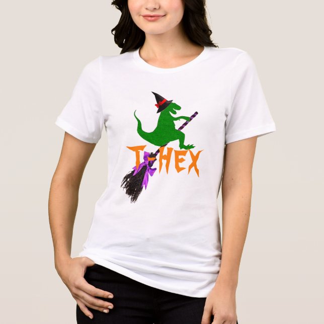 Camiseta Triblenda "T-Hex" Funny Halloween Tee - T-Rex Costume (Anverso)