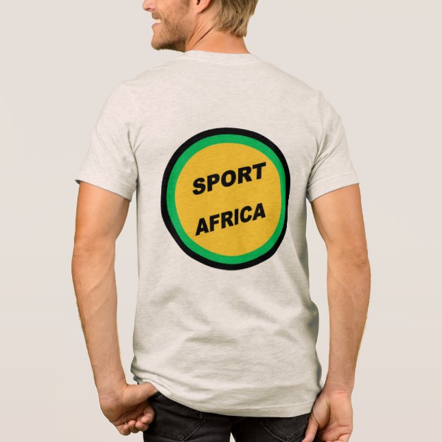Camiseta Triblenda T-shirt avoine dos homme  SPORT  AFRICA (Reverso )