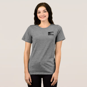 CAMISETA TRIBLENDA T SHIRT BELLA MUJERES DISEÑO DE ESTILO ECO GUAY