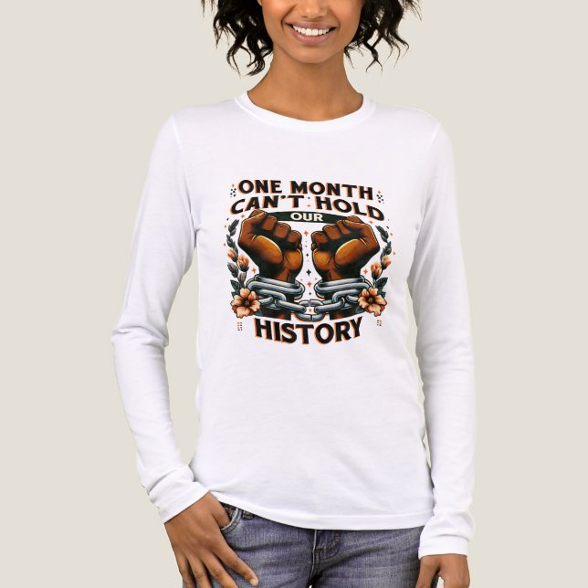 Camiseta Triblenda T-Shirt-Black History Month 100 Years (Anverso)