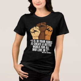 Camiseta Triblenda T-Shirt-Black History Month 100 Years