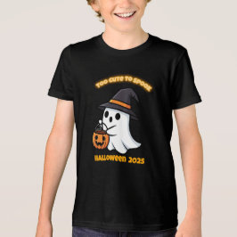 Camiseta Triblenda T-Shirt Cute Spook | Minimalist Kawaii Ghost Hallo