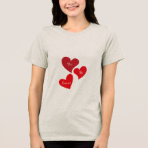T-shirt Femme Cœurs Amour - You Me Forever