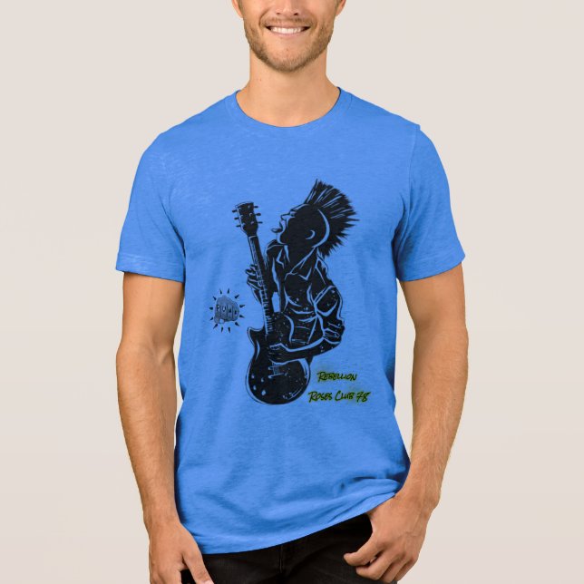 Camiseta Triblenda T-Shirt Punk RebellionRosesClub78  (Anverso)