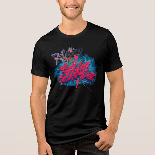 Camiseta Triblenda T-Shirt Rebellion 78 graffiti style  (Anverso)