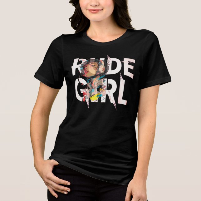 Camiseta Triblenda T-Shirt Rude Girl opacity rebellion  (Anverso)