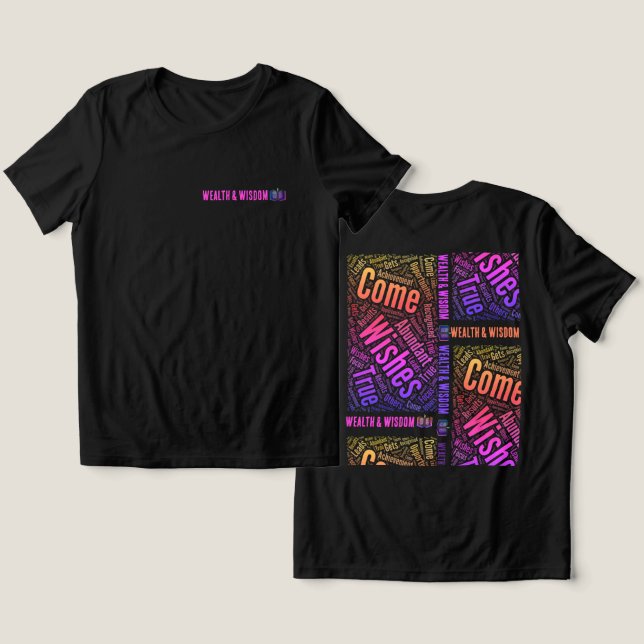 Camiseta Triblenda T-Shirt Wealth and Wisdom (Diseño Anverso y Reverso)