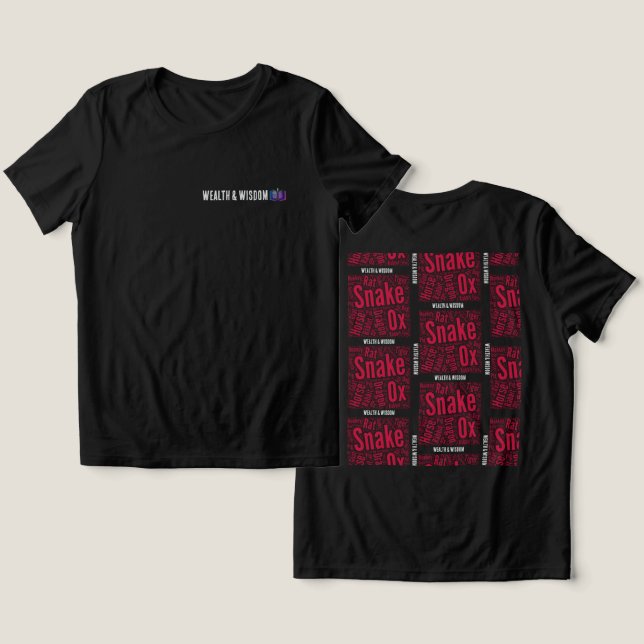 Camiseta Triblenda T-Shirt Wealth and Wisdom (Diseño Anverso y Reverso)