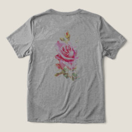 CAMISETA TRIBLENDA T SHIRT WOMENS BELLA TRI DISEÑO DE FLORES