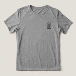 CAMISETA TRIBLENDA T SHIRT WOMENS BELLA TRI DISEÑO DE FLORES