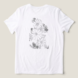 CAMISETA TRIBLENDA T SHIRT WOMENS BELLA TRI DISEÑO DE FLORES