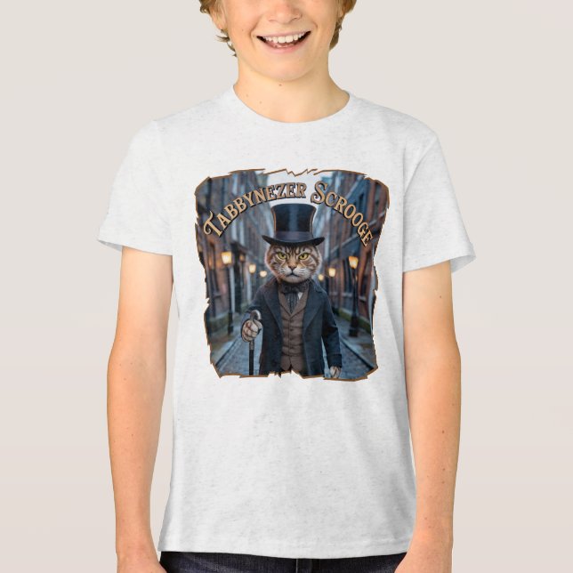 Camiseta Triblenda Tabbynezer Scrooge Photographic – Tabby Scrooge (Anverso)