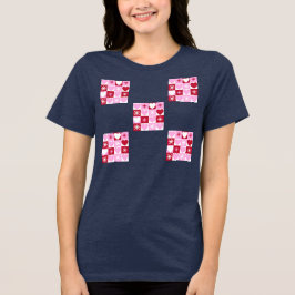 Camiseta Triblenda Tablero de ajedrez de San Valentín