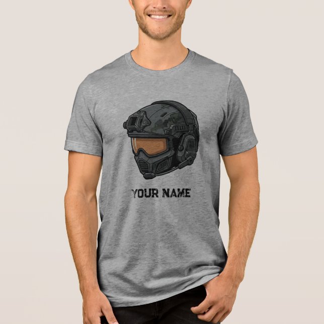 Camiseta Triblenda Tactical Gamer Helmet T-Shirt (Anverso)