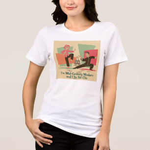 Camiseta Triblenda Tai Chi Moderno de Mitad de Siglo