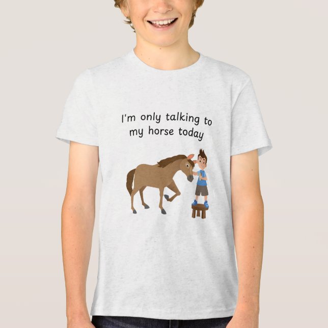Camiseta Triblenda Talking with horse boy (Anverso)