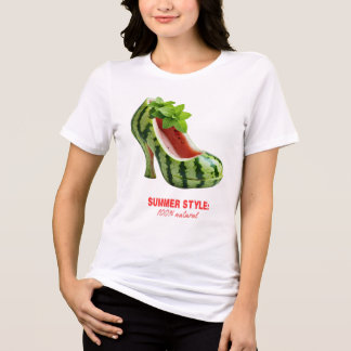Camiseta Triblenda Talón alto de sandía - Jugoso estilo de verano