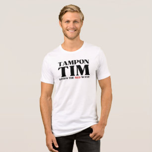 Camiseta Triblenda Tampon Tim Detendrá La Ola Roja-Tim Walz 2024