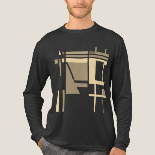 Camiseta Triblenda Tan Taupe Cream Geométrico MCM plazas inspiradas