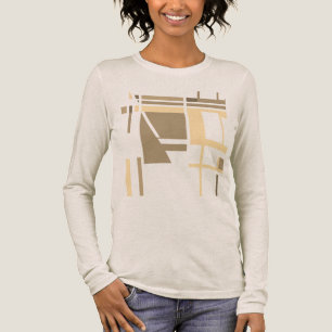 Camiseta Triblenda Tan Taupe Cream Geométrico MCM plazas inspiradas