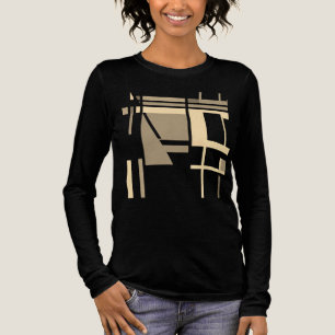 Camiseta Triblenda Tan Taupe Cream Geométrico MCM plazas inspiradas