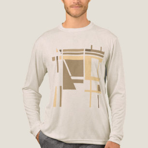 Camiseta Triblenda Tan Taupe Cream Geométrico MCM plazas inspiradas