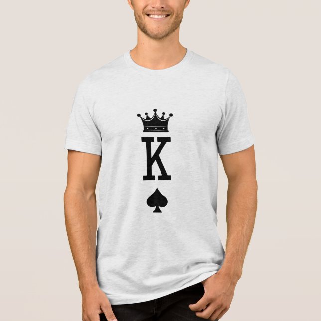 Camiseta Triblenda Tarjeta King Card SVG Play T-Shirt (Anverso)